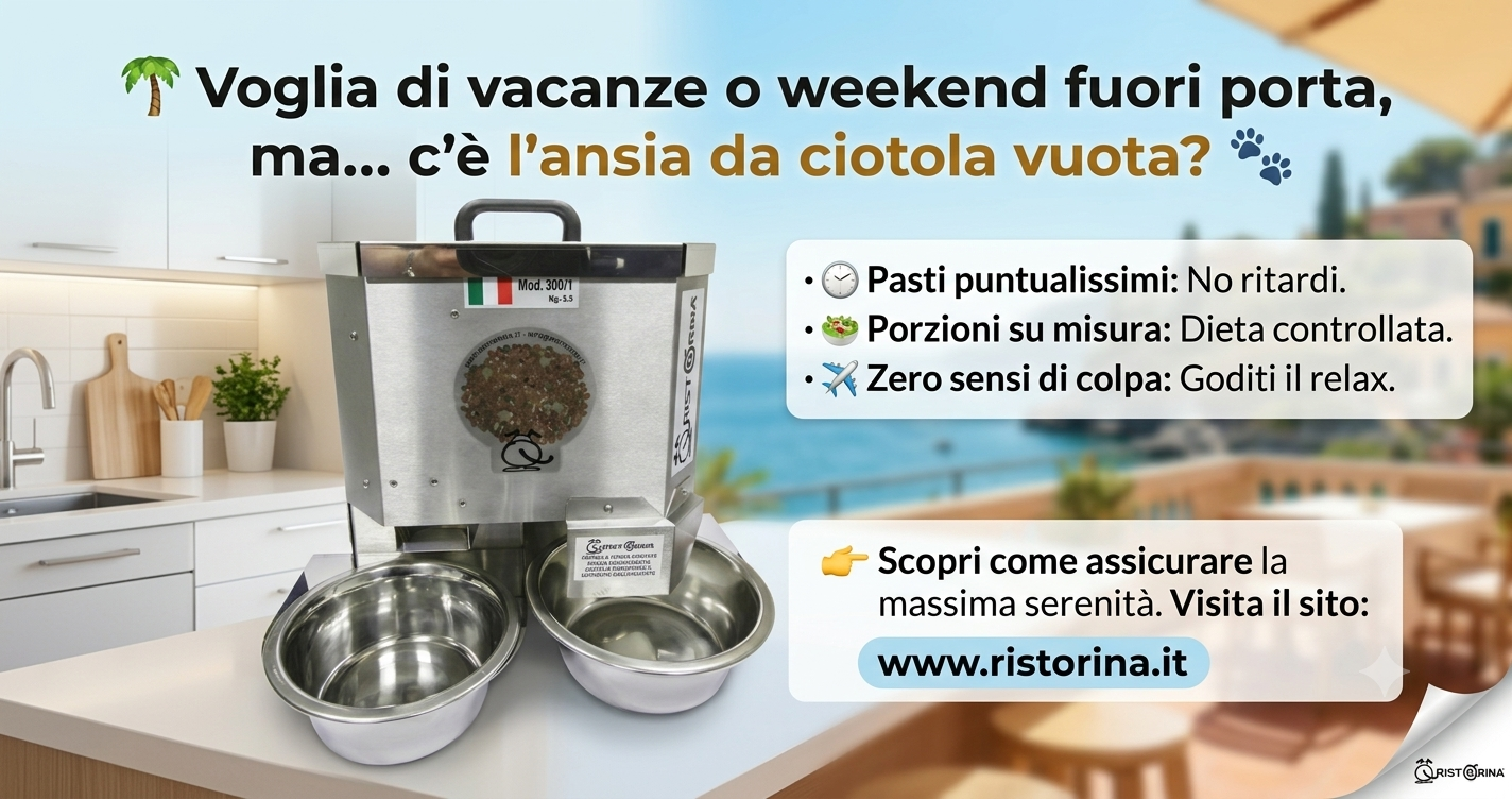 dispenser cibo e acqua per animali di compagnia
